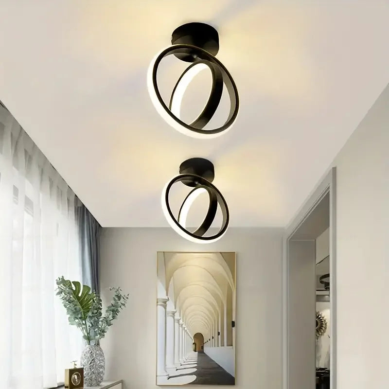 Luz de techo moderna, lámpara de techo LED para pasillo pequeño, diseño de cerca de techo, accesorio de iluminación para el hogar, cocina, dormitorio, balcón