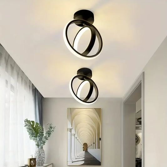 Luz de techo moderna, lámpara de techo LED para pasillo pequeño, diseño de cerca de techo, accesorio de iluminación para el hogar, cocina, dormitorio, balcón