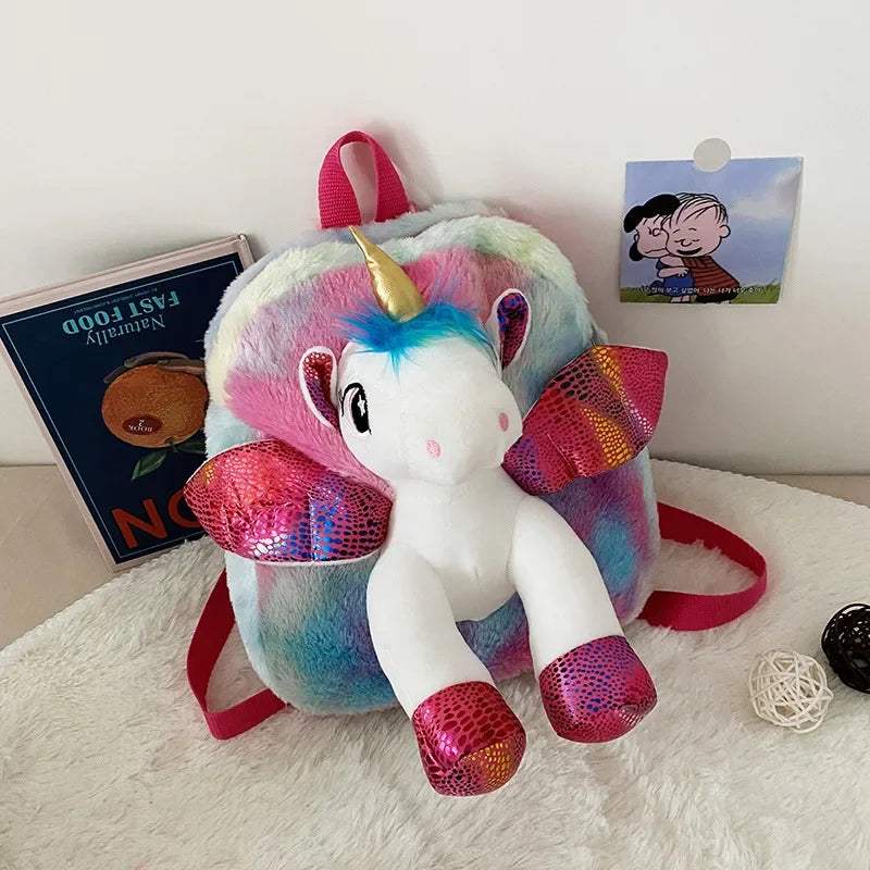 Mochilas escolares con dibujos de unicornios, mochilas bonitas de piel 3D a la moda para niñas, mochila de viaje, mochila escolar para niños, regalo para niños