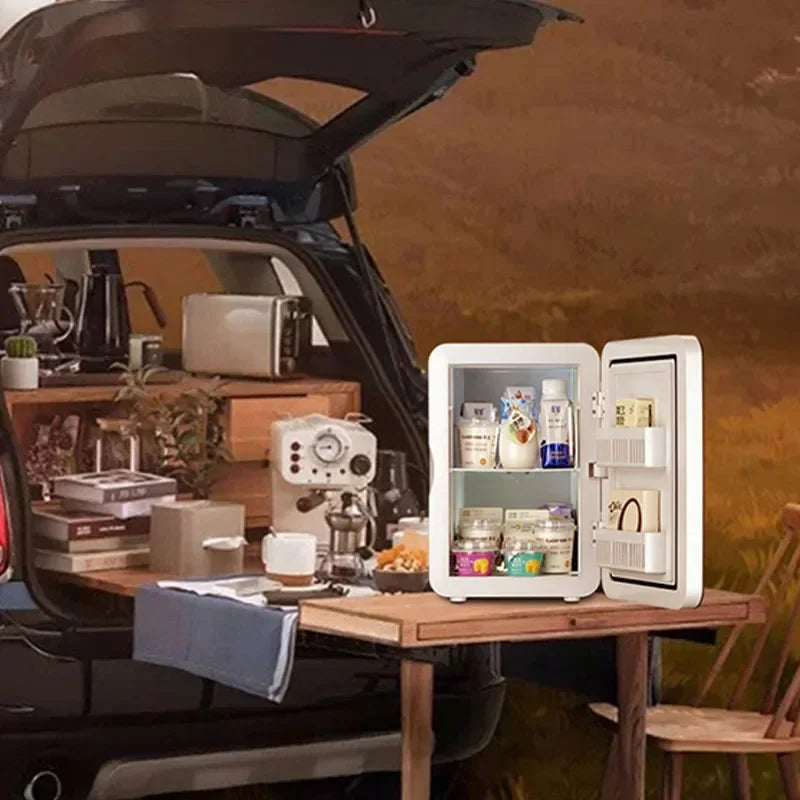 Household 220v 25L Mini Small Refrigerator Small Home Dormitory Car Home Dual-use Student Car System Refrigeration Single Use