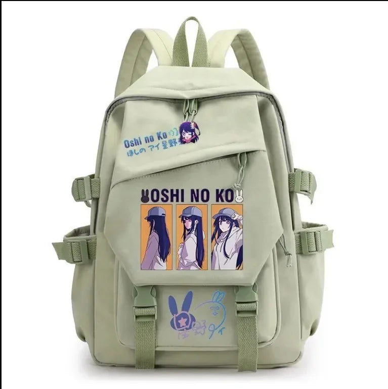 Mochila OSHI NO KO, mochila de anime recomendada para niños, mochila escolar para estudiantes, regalo para niñas, mochila de viaje diaria bonita