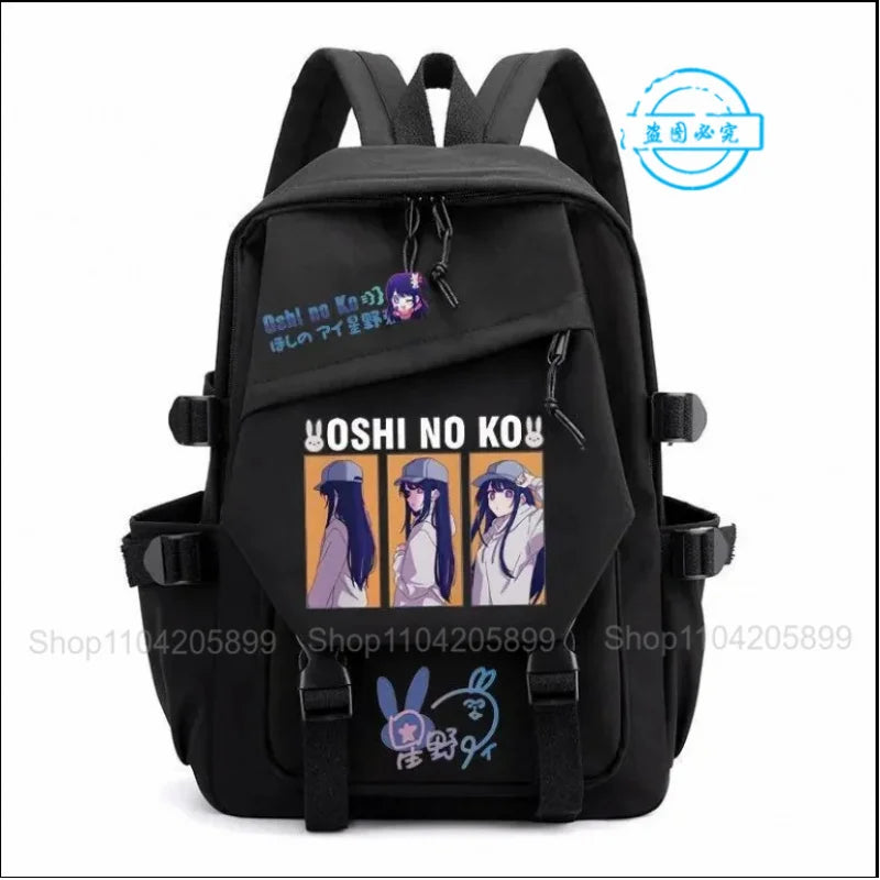 Mochila OSHI NO KO, mochila de anime recomendada para niños, mochila escolar para estudiantes, regalo para niñas, mochila de viaje diaria bonita