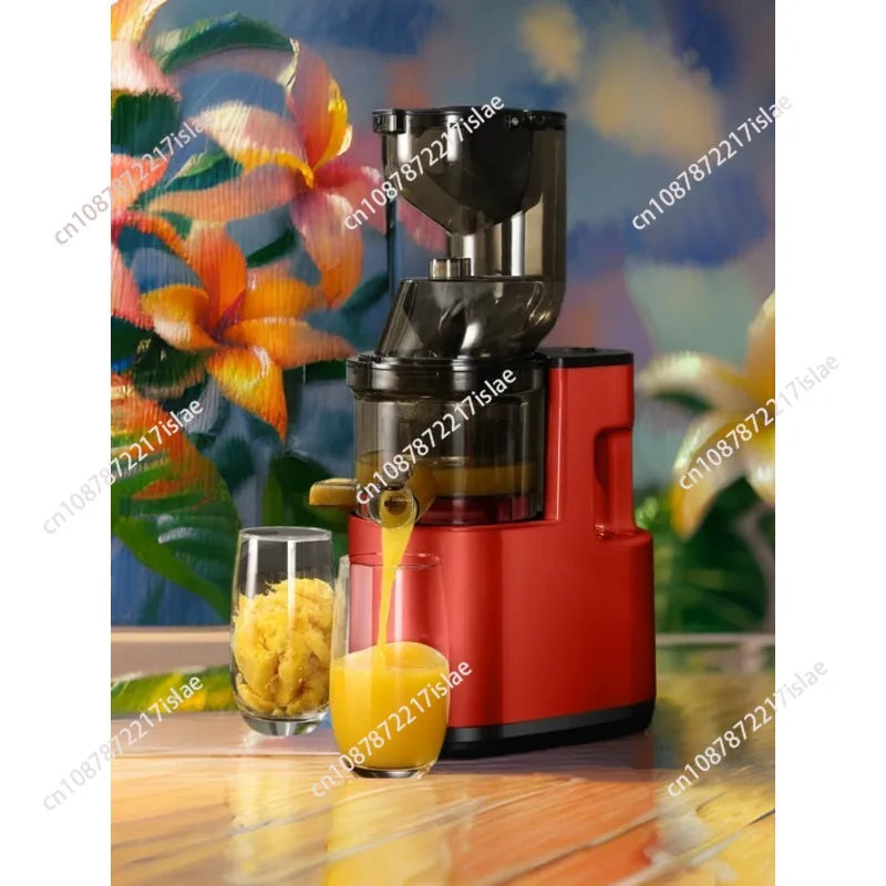 Extractor de Jugos Prensado en Frío, Apto para Frutas y Verduras Enteras, Alto Rendimiento de Jugo, Libre de BPA, Extractor de Jugos de Masticación Lenta