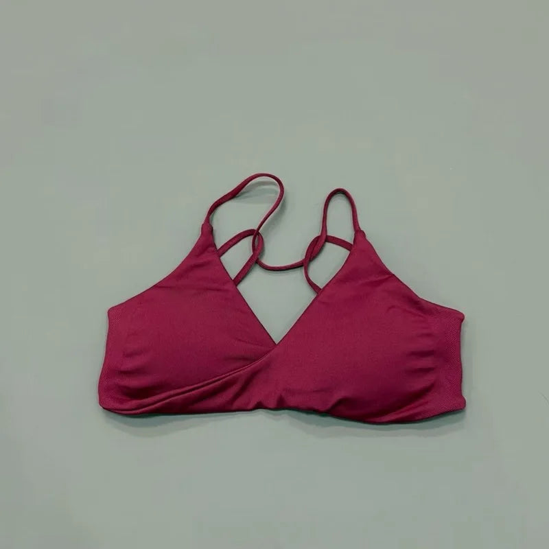 Sujetador Deportivo HISTELLO Vision Twist con Espalda Descubierta para Mujer, de Alta Sujeción, Transpirable y Suave, para Gimnasio, Entrenamiento, Running, Jogging y Fitness