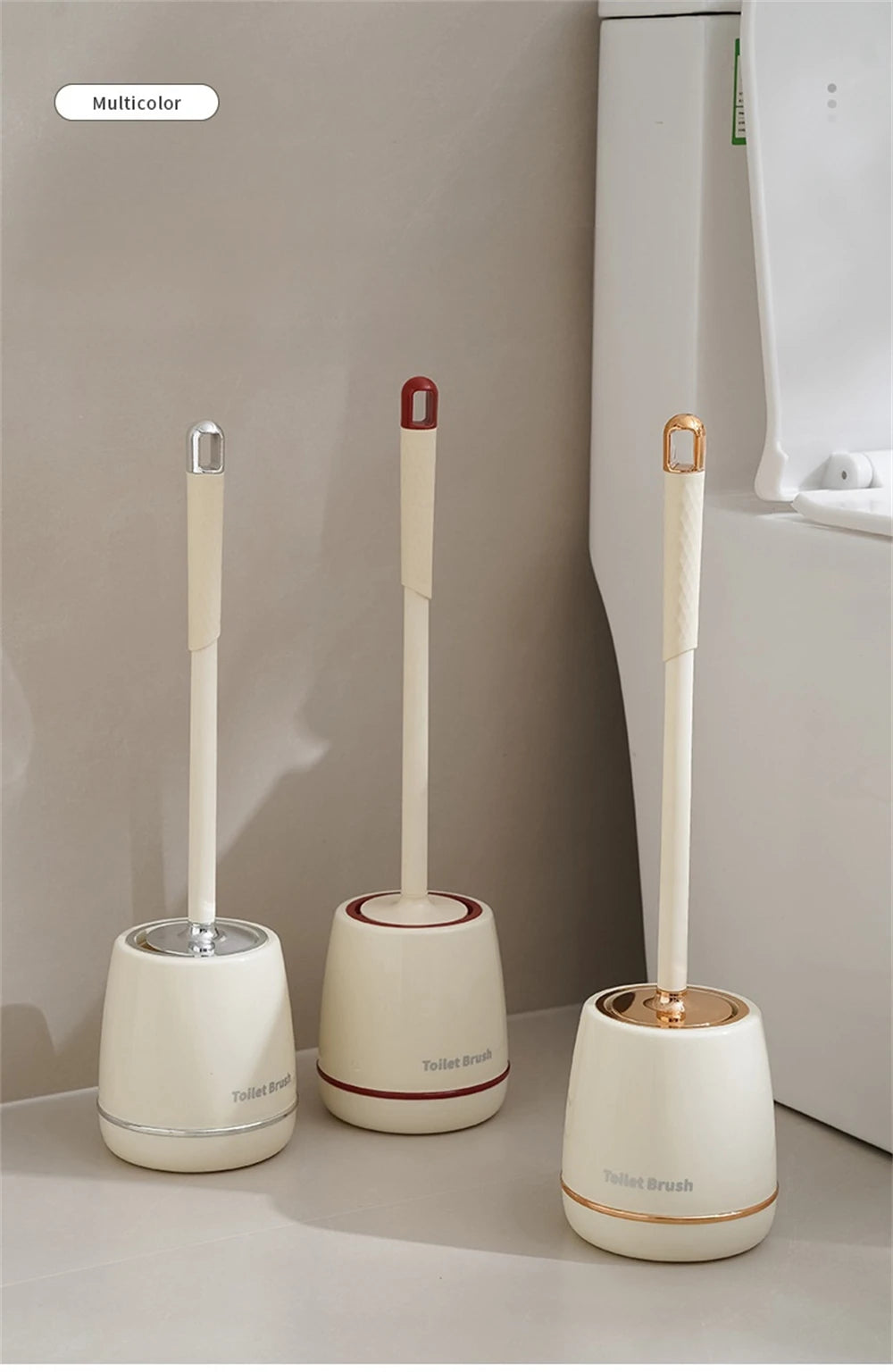 Cepillo de baño creativo con soporte, cepillos suaves para el hogar, accesorios de limpieza, base a prueba de fugas, herramientas de limpieza de secado rápido