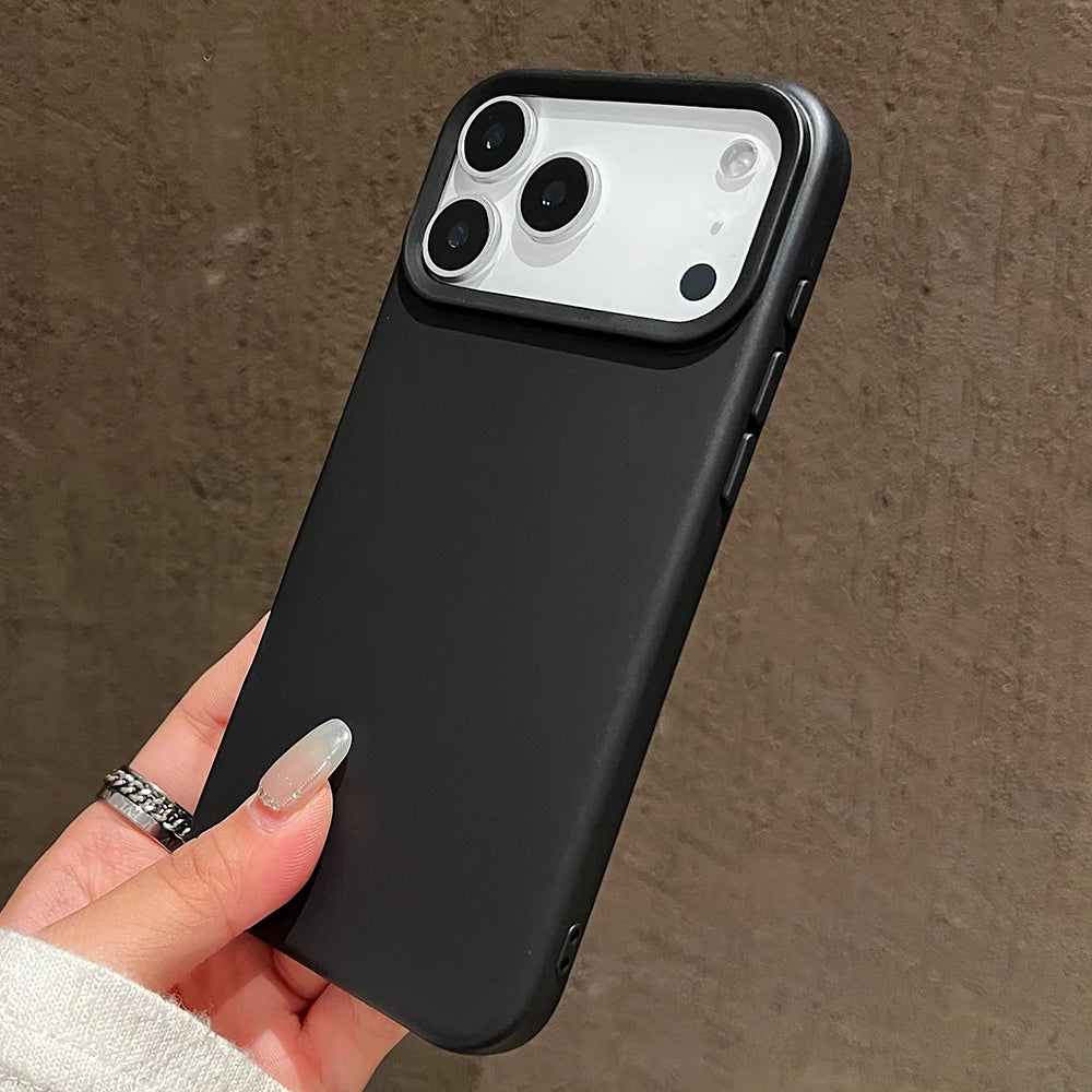 Funda protectora de silicona de Color caramelo para iPhone 17 Pro Max 17 Air 17 Pro, funda trasera de TPU suave mate a prueba de golpes