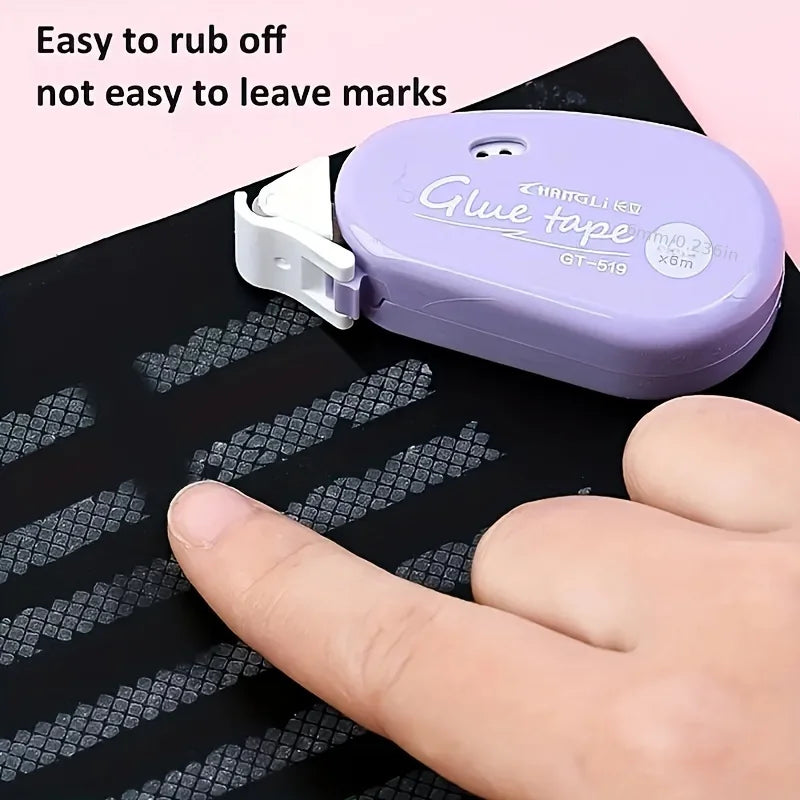 1-4 piezas de cinta adhesiva de doble cara con puntos de pegamento para álbumes de recortes, collages, diarios, manualidades, artículos de papelería escolar