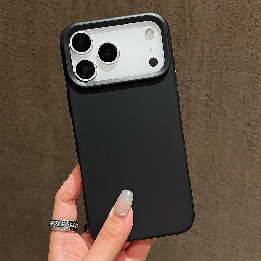 Funda protectora de silicona de Color caramelo para iPhone 17 Pro Max 17 Air 17 Pro, funda trasera de TPU suave mate a prueba de golpes