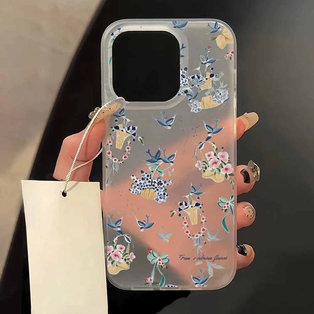Fundas Transparentes Mate para iPhone 17 16 15, Funda para iPhone 16 Pro Max 15 14 12 11 13 Air, Fundas Protectoras Antigolpes, Cubierta Suave para Teléfono
