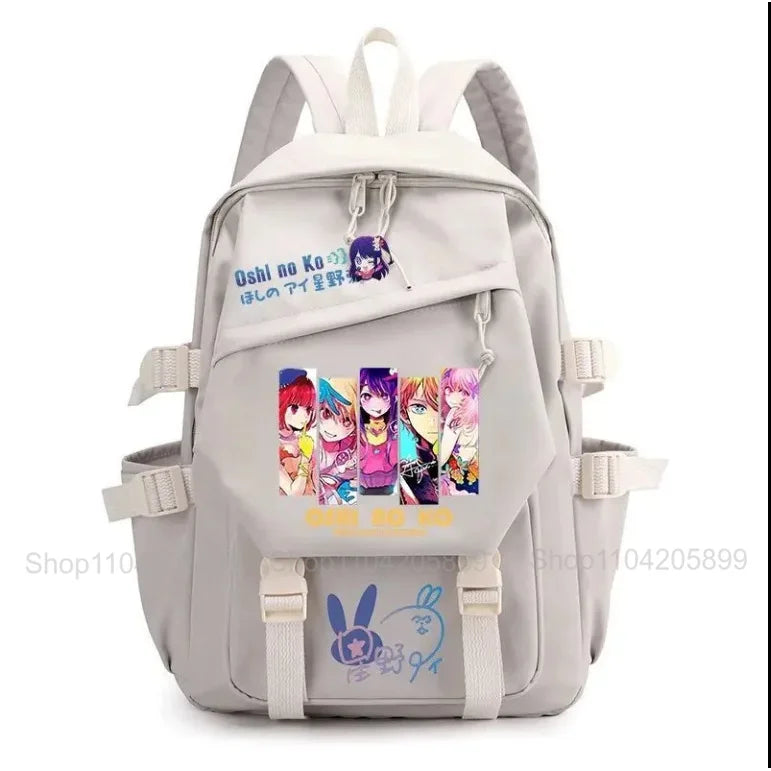 Mochila OSHI NO KO, mochila de anime recomendada para niños, mochila escolar para estudiantes, regalo para niñas, mochila de viaje diaria bonita