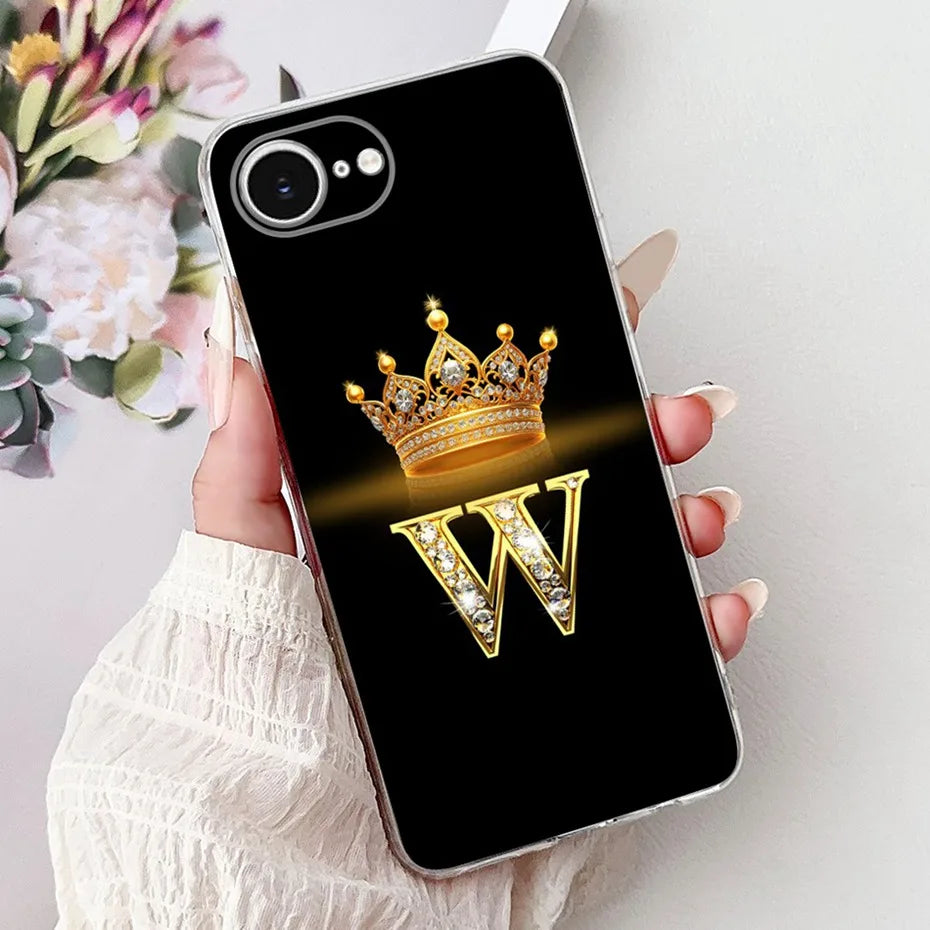 Funda de teléfono con letras a la moda para iPhone 16e SE (2025), funda trasera de silicona suave TPU para iPhone SE 2025, fundas para iPhone16e, parachoques