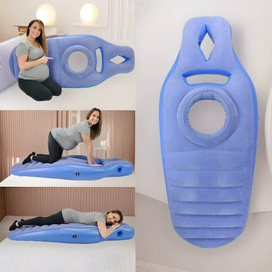 Colchón Inflable para Embarazo, Colchoneta de Yoga, Almohada Corporal para Dormir, Almohada de Embarazo