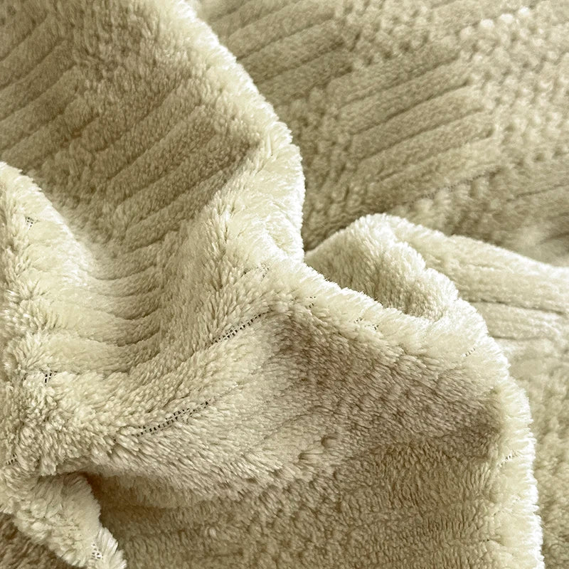 Juego de funda nórdica de terciopelo de leche, edredón sólido de felpa suave y cálido, mantas gruesas, ropa de cama para el hogar, invierno, 150x200cm, 3 uds.