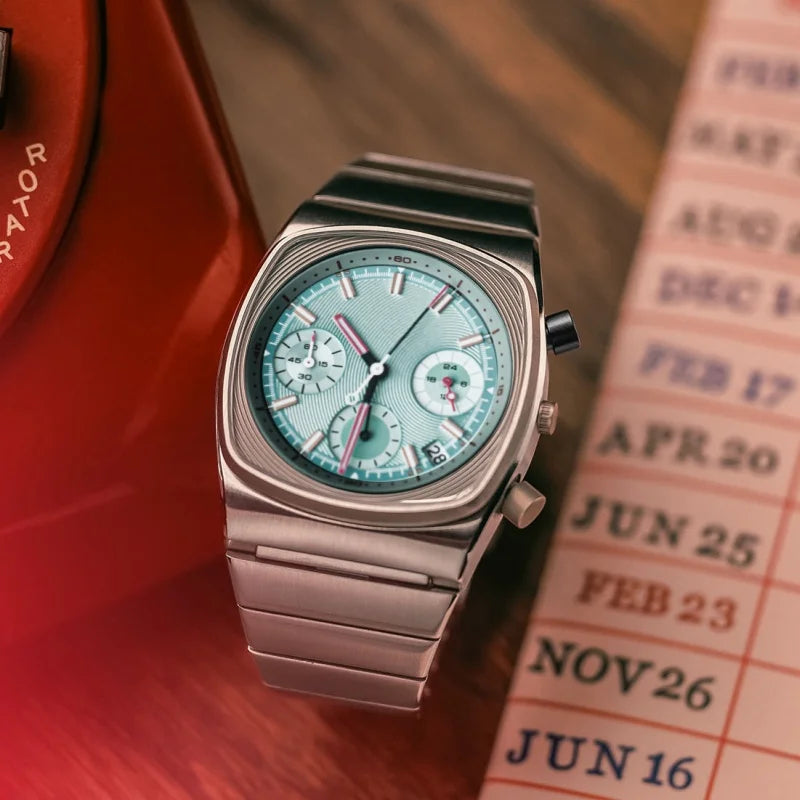 Reloj CILOA deportivo cuadrado verde para hombre, marca auténtica 2025, nueva tendencia, moda, alta calidad, ligero, regalo de lujo, reloj de cuarzo
