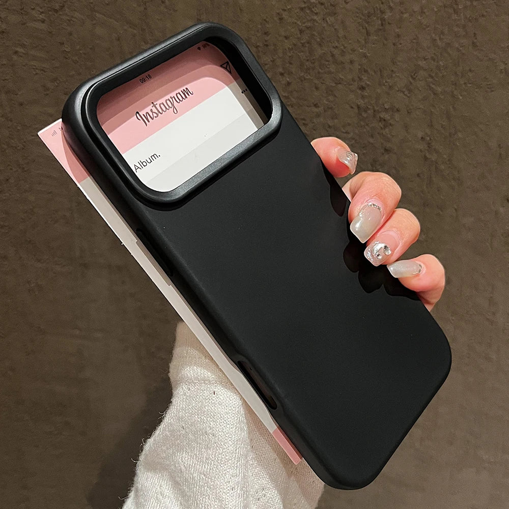 Funda protectora de silicona de Color caramelo para iPhone 17 Pro Max 17 Air 17 Pro, funda trasera de TPU suave mate a prueba de golpes