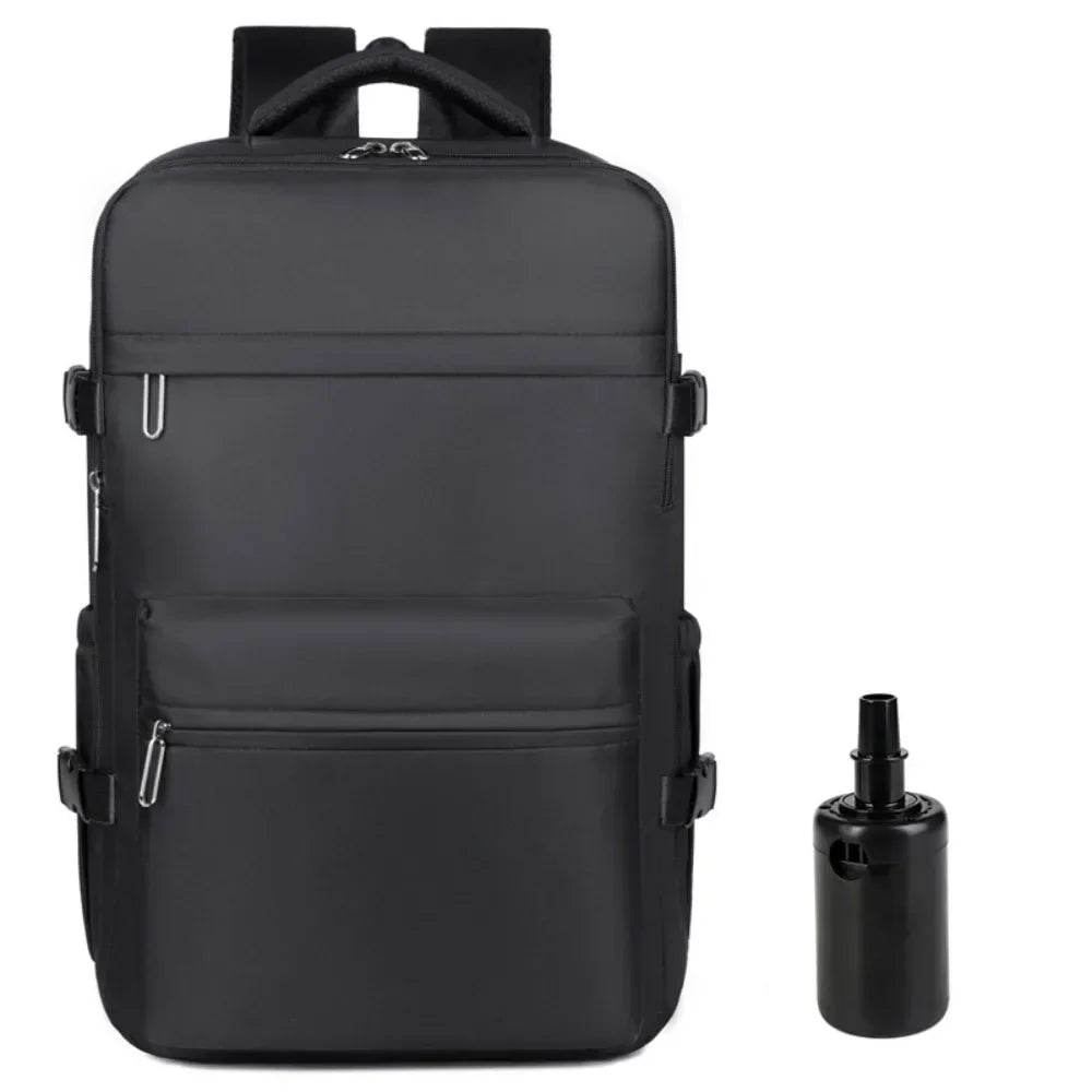 Mochila de compresión al vacío para hombre, mochila para ordenador portátil, mochila de viaje al vacío para senderismo, mochila Ryanair, bolsa de cabina de 46x30x20
