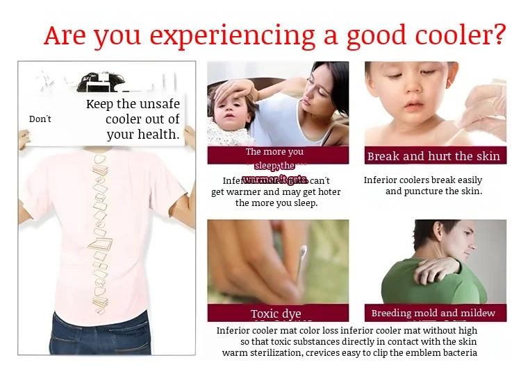 Colchoneta refrescante de seda helada para verano, de bambú natural plegable de doble cara, para camas de 1.5/1.8m, ideal para dormir sin ropa en el hogar o dormitorio.