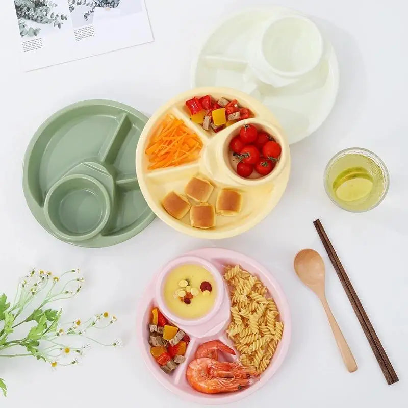 Plato Redondo para Frutas y Ensaladas, Bandeja para Desayuno, Aperitivos, Salsas, Platos para Cena, Postres y Tartas, Vajilla de Cocina