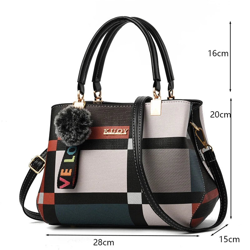Bolsos cruzados informales de cuero PU para mujer, bolso de mano de diseñador de lujo, bolso de hombro de viaje de gran capacidad