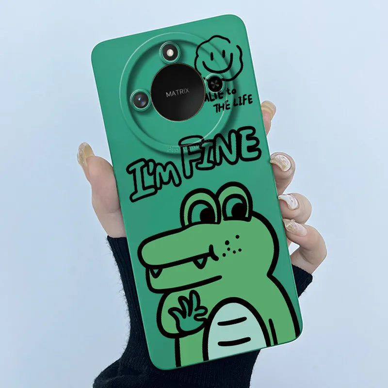 Para Honor X9C Funda de teléfono inteligente X9cSmart Funda de silicona suave dulce moda pintada dibujos animados niños niñas encantadora Funda trasera estampada