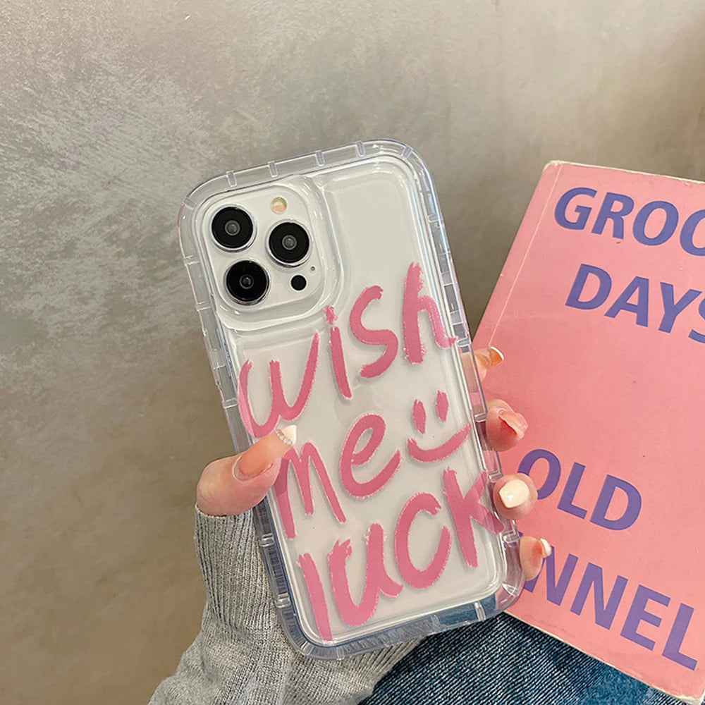 Fundas de teléfono transparentes para iPhone 13, Funda para iPhone 17 Air 16e 15 16 12 11 14 13 Pro Max, Funda de silicona suave con corazón de amor a prueba de golpes