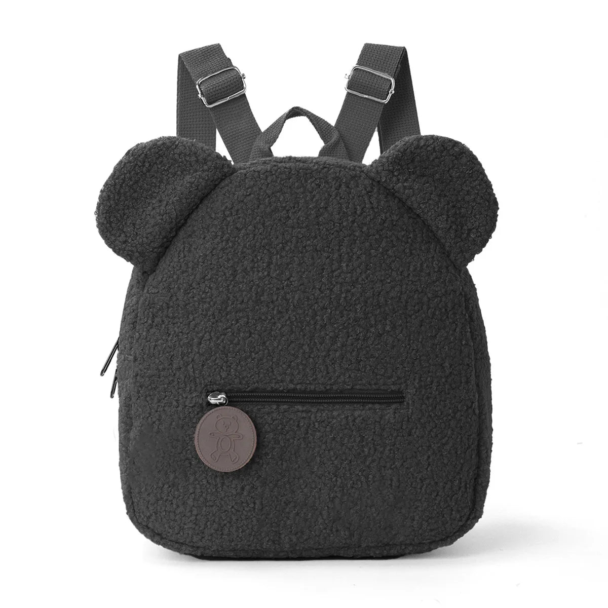 Mochila de felpa para niños, mochilas con orejas de oso a la moda, mochila de dibujos animados para niños, mochila de pana para niñas, regalo para niños