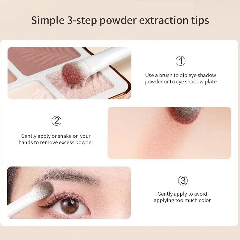 Juego de brochas de maquillaje natural para ojos, brocha para sombra de ojos, brocha de maquillaje blanca ultrasuave, herramienta de maquillaje para sombra de ojos y delineador de ojos, 5/8/10 Uds.