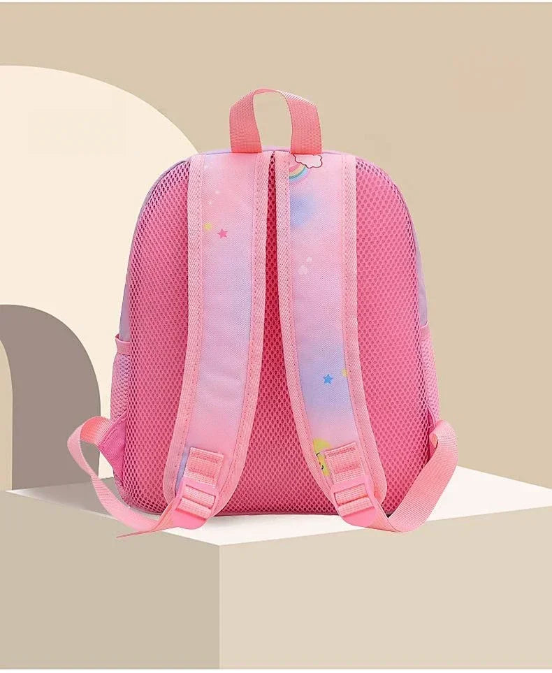Nueva mochila para niños, bonita mochila escolar con estampado de sirena y unicornio de dibujos animados, mochila escolar ligera para guardería