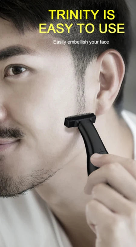 Afeitadora recargable multifuncional para hombres, recortadora de pelo de nariz y cejas, línea de Bikini, afeitadora sensible, 7 en 1