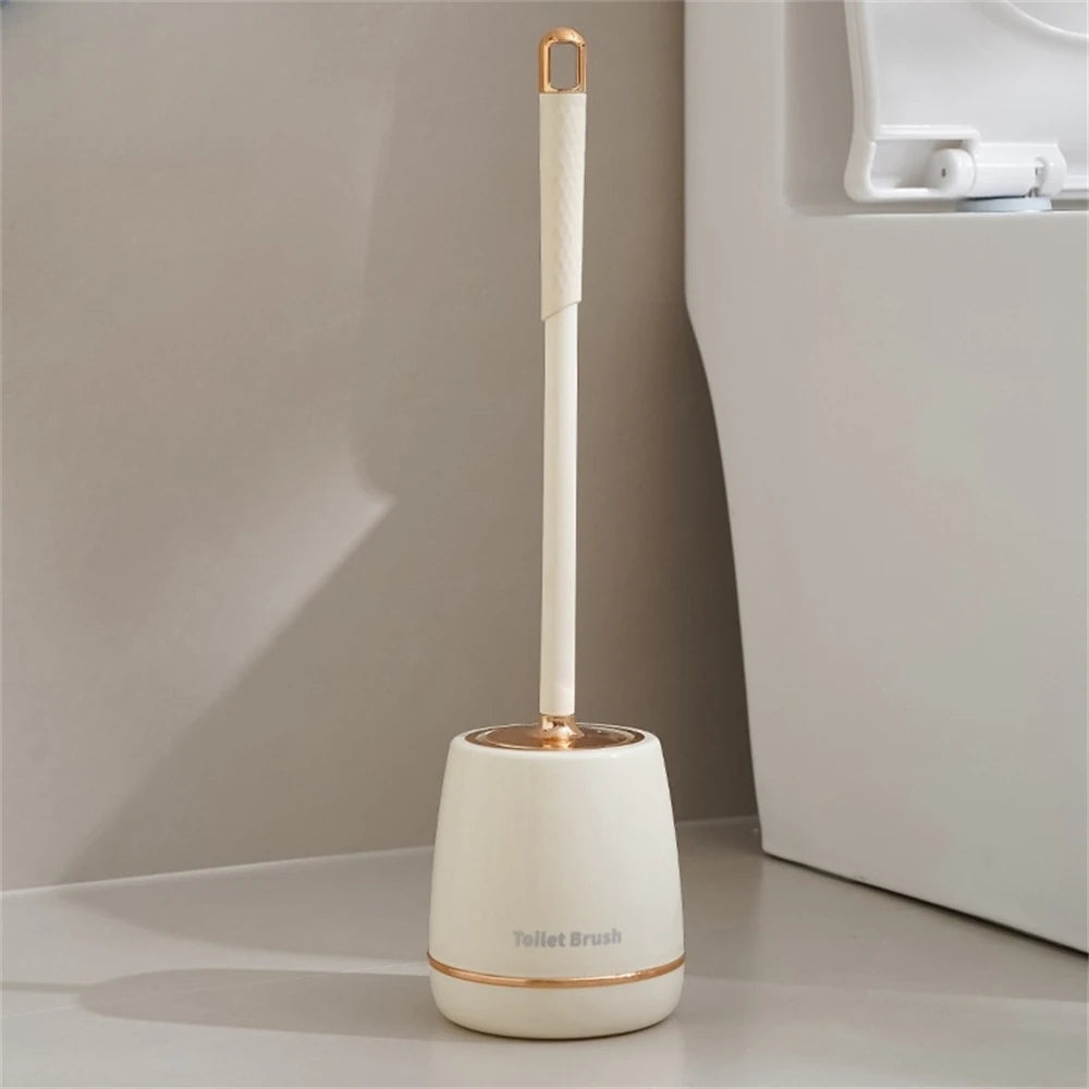 Cepillo de baño creativo con soporte, cepillos suaves para el hogar, accesorios de limpieza, base a prueba de fugas, herramientas de limpieza de secado rápido