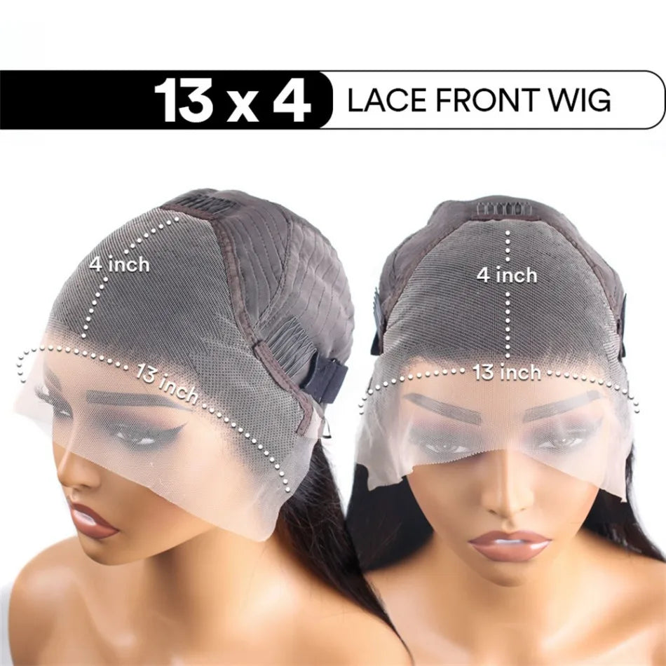 Peluca frontal de encaje HD 13x6 de 40 pulgadas con ondas sueltas y profundas, cabello humano brasileño rizado y ondulado, pre-arrancada para mujer