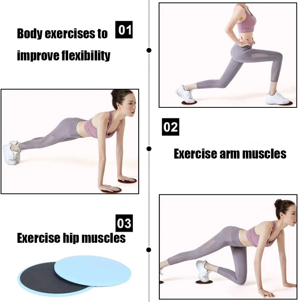 Discos deslizantes de Yoga de Color sólido, almohadillas deslizantes para pies, equipo de entrenamiento para entrenamiento de núcleo Abdominal, moldeador de cuerpo, 2 uds.