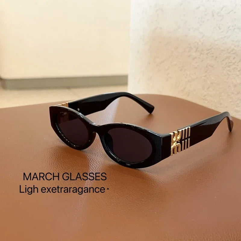 2024 nuevas Gafas De Sol ovaladas De moda para hombres y mujeres, Gafas De Sol modernas para mujeres, Gafas De Sol Retro Premium, Gafas De Sol UV400