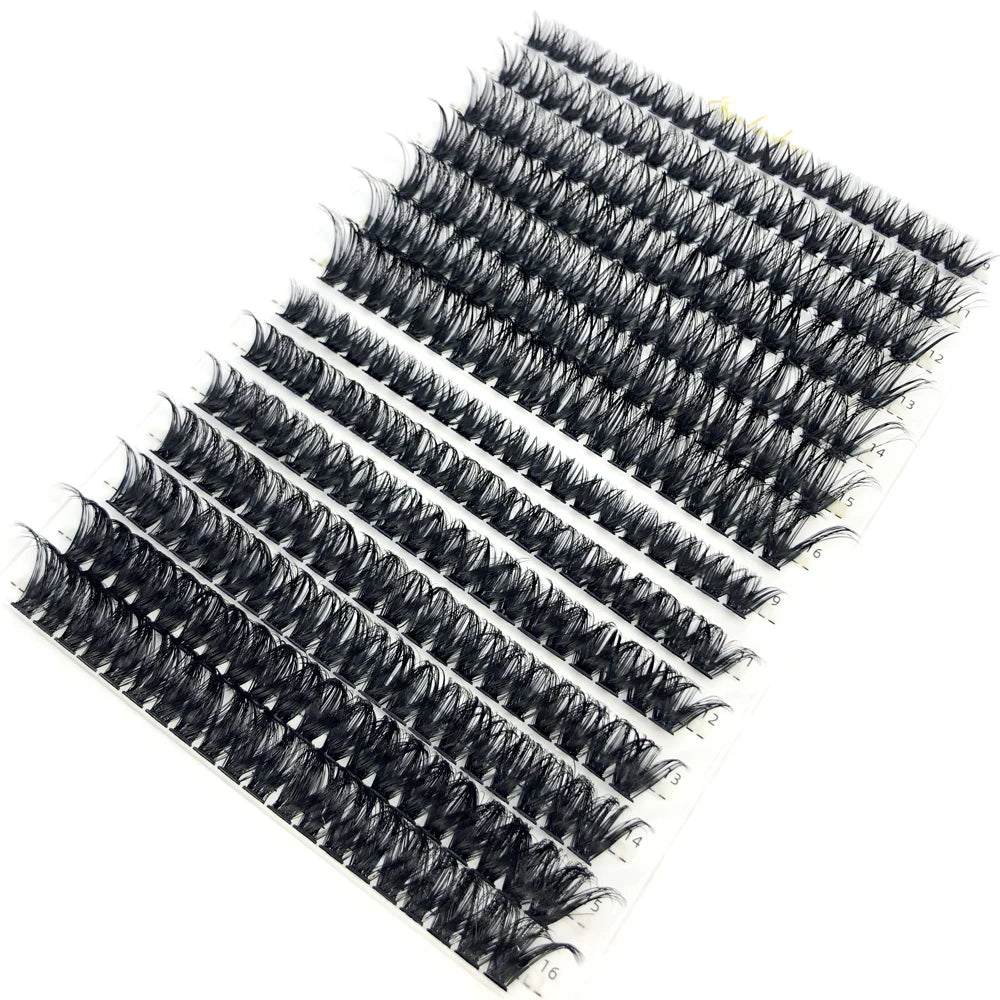AMSDCN 100/280 grupos 30D 40D 60D 80D pestañas rizadas naturalmente suaves maquillaje DIY pestañas postizas