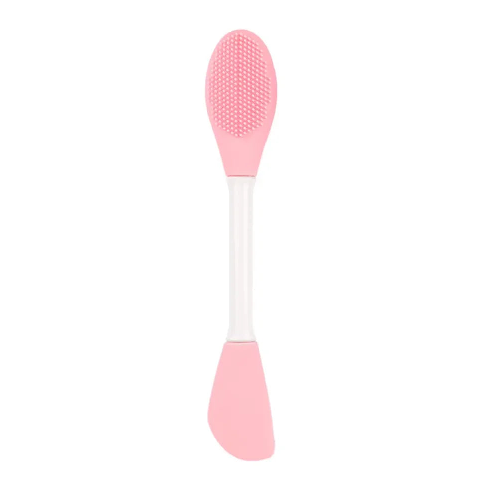 Cepillo para mascarilla Facial de doble cabezal, aplicador de silicona, cuchara, espátula, palo agitador, cuidado de limpieza Facial de la piel, herramientas de maquillaje para el hogar