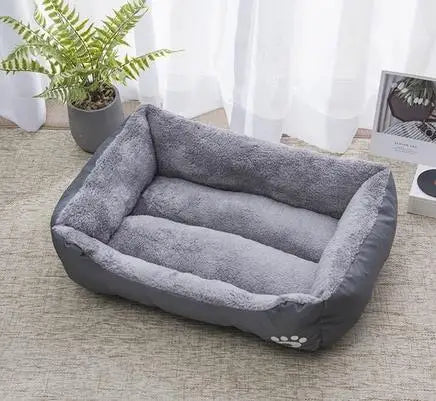 Casa grande para mascotas, cama para perros y gatos, estera larga de felpa para dormir profundo, cojín suave y cálido para perros pequeños, camas tranquilas para cachorros, Chihuahua