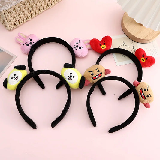 Diadema de Muñeca de Dibujos Animados Creativa y Linda de BT21 koya RJ Shooky Man Tata Chimmy Cooky, Decoración de Periféricos de Animación Secundaria