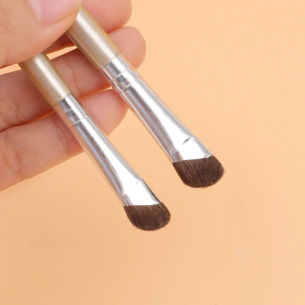 Brocha Profesional para Maquillaje de Nariz en Ángulo Plano, Brocha Suave para Contorno de Ojos y Nariz, Herramientas de Belleza y Cosméticos