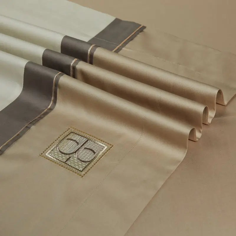 Juego de Ropa de Cama de Lujo de 4/7 Piezas, 1000 Hilos, Algodón Egipcio, Bordado, Tamaño Queen/King, Incluye Funda Nórdica, Sábana/Sábana Ajustable y Fundas de Almohada