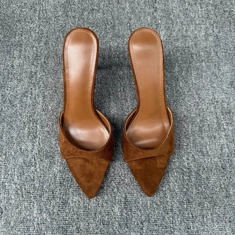 Nuevas sandalias sexys de tacón alto y fino para mujer, estilo callejero, para fiesta, sandalias de stripper, de verano, con punta abierta, fáciles de poner.