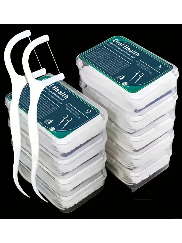 50 Uds. De hilo Dental, hilo Dental de limpieza profunda para el cuidado bucal adecuado, selecciones de hilo Dental desechables portátiles para viajes, vida diaria