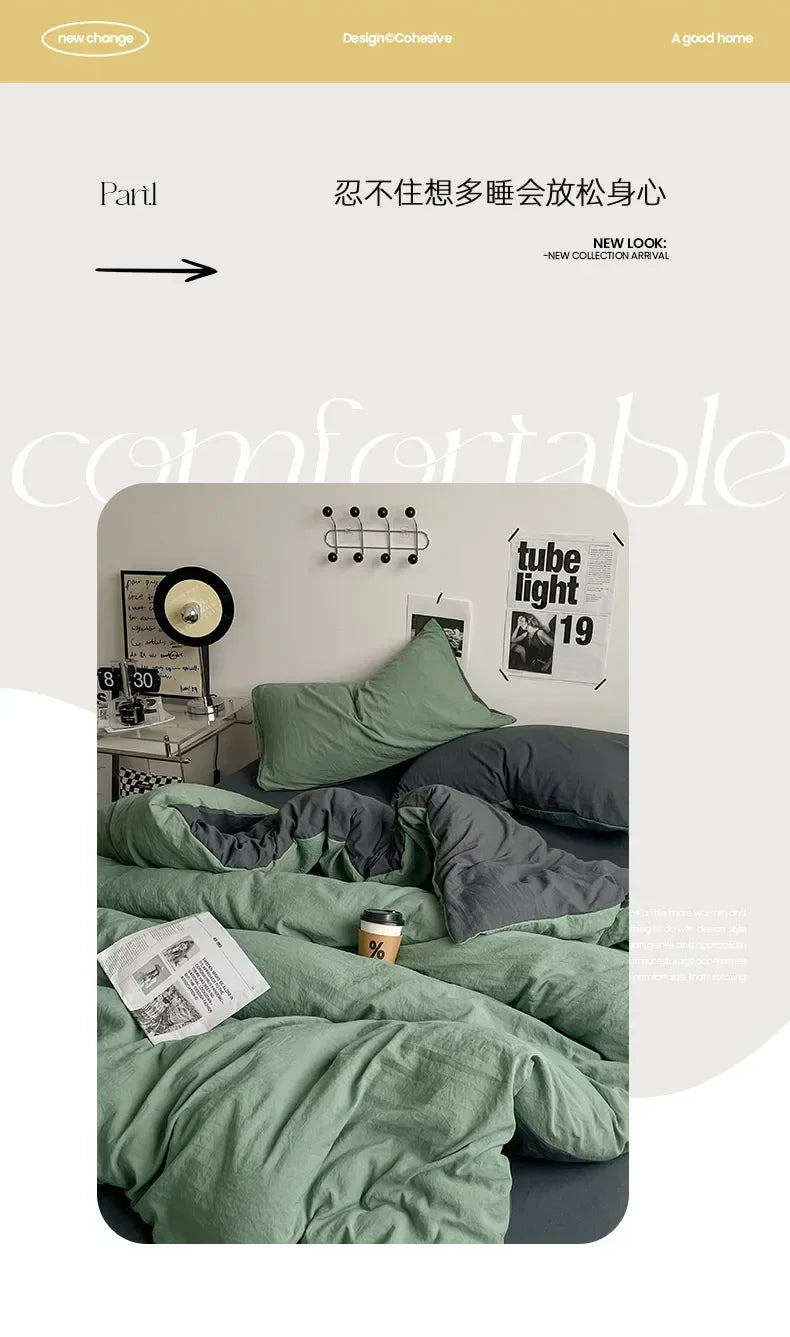 Juegos de edredón de cama, funda nórdica, sábanas con funda de almohada, juego de ropa de cama para cama Queen/King, edredones de cama