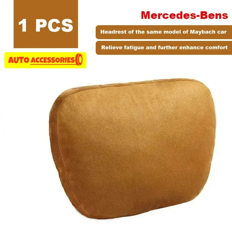 1/2 Uds reposacabezas de coche soporte para el cuello asiento/Clase de diseño Maybach suave Universal ajustable almohada de coche cojín de descanso para el cuello de alta calidad