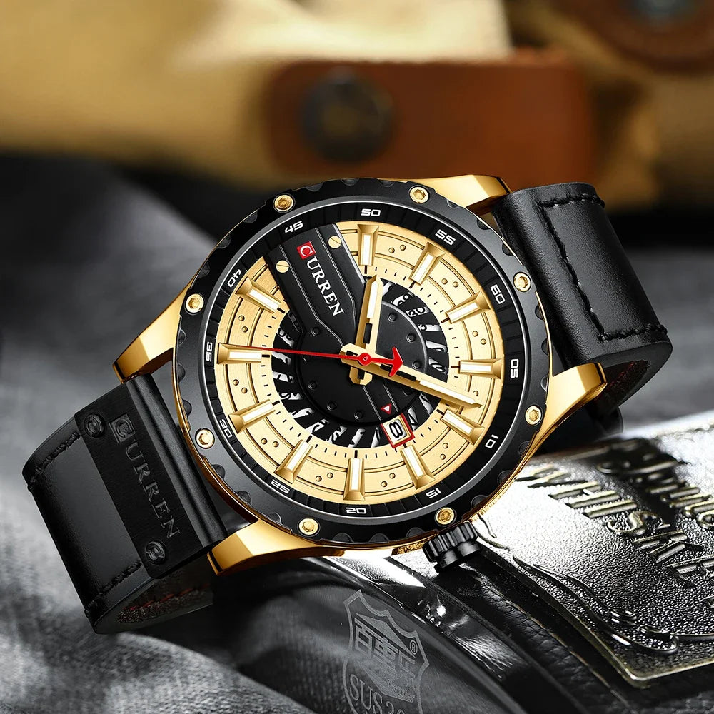Marca CURREN, reloj de cuarzo para hombre, nueva moda, resistente al agua, informal, de negocios, militar, reloj para hombre, relojes con fecha automática, reloj Masculino