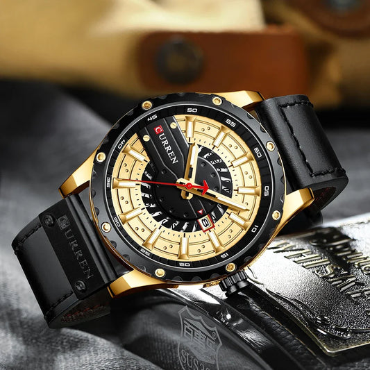 Marca CURREN, reloj de cuarzo para hombre, nueva moda, resistente al agua, informal, de negocios, militar, reloj para hombre, relojes con fecha automática, reloj Masculino