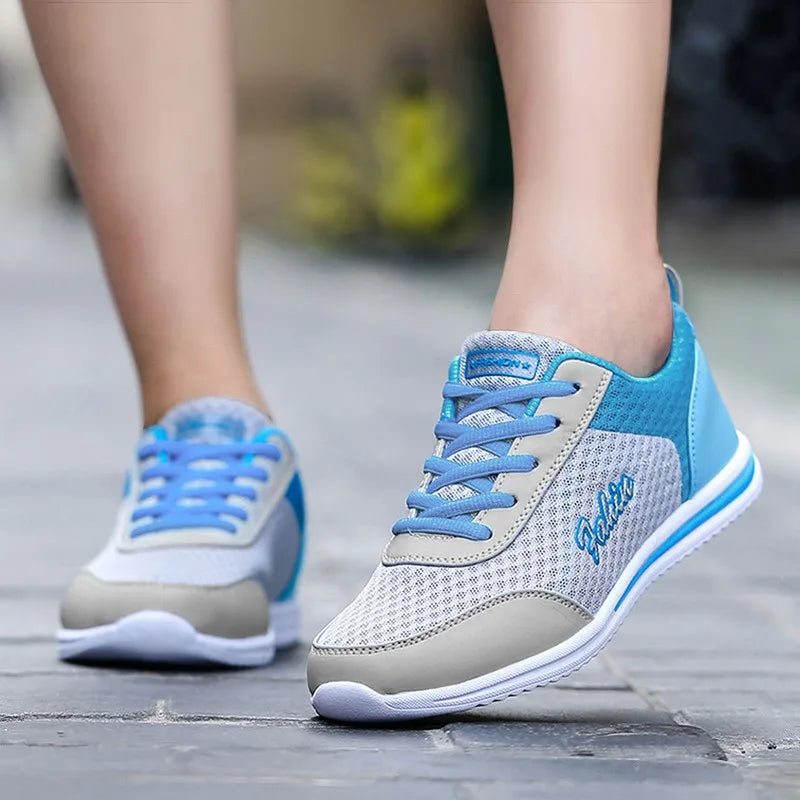 Zapatillas de deporte, zapatos de mujer a la moda con cordones, zapatillas de deporte femeninas, zapatos deportivos transpirables para mujer, calzado cómodo, zapatos de mujer en oferta