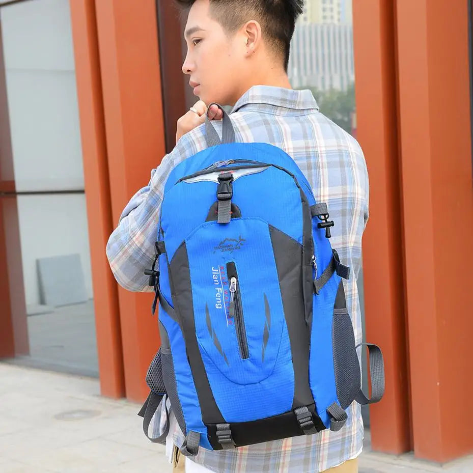 Mochila de senderismo 40L, mochila ligera de viaje para montañismo, bolsas deportivas impermeables, mochila de escalada, accesorios para hombres