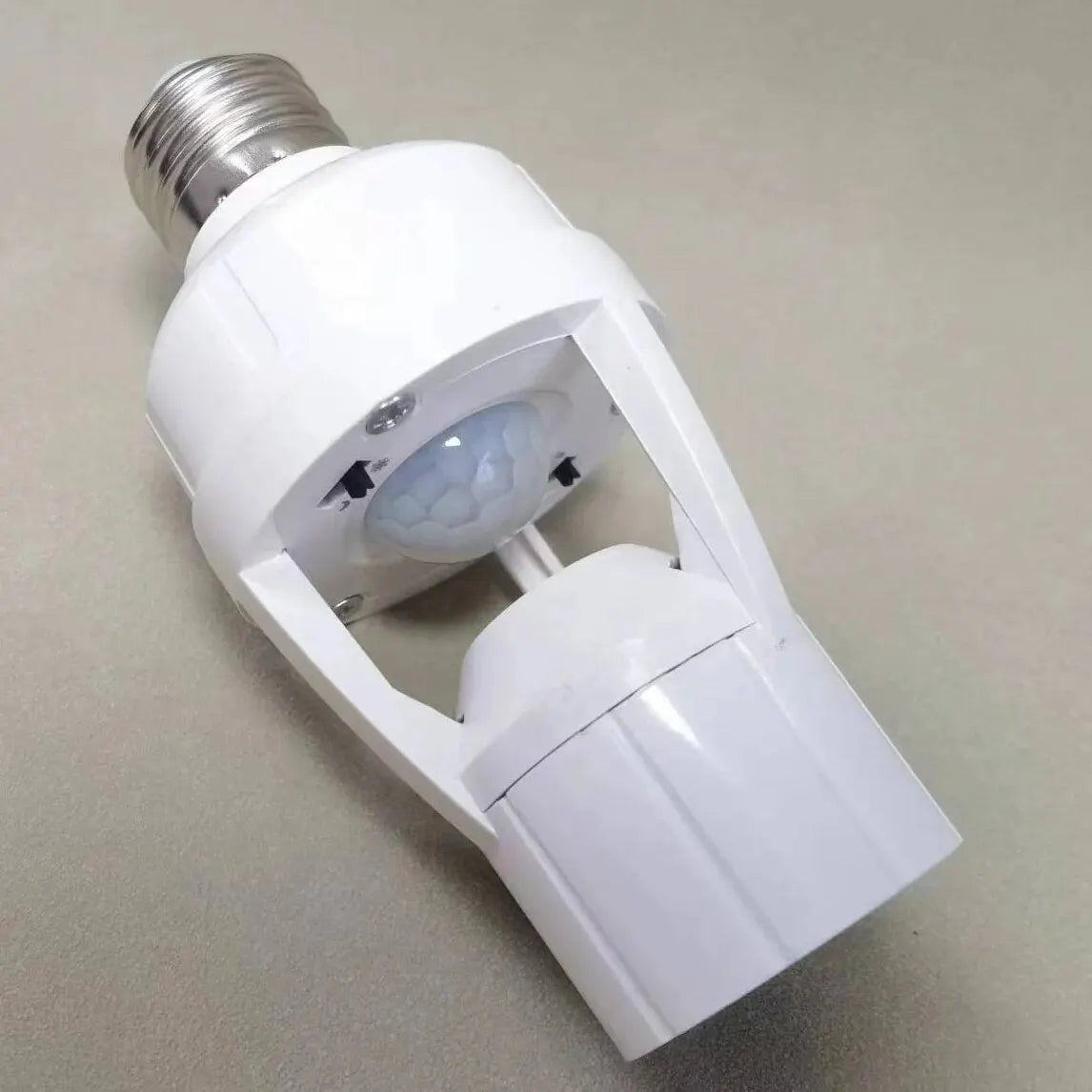 Base de lámpara Led con Sensor de movimiento, convertidor de enchufe E27, AC100-240V, adaptador de soporte de bombilla, interruptor ajustable, inducción humana PIR
