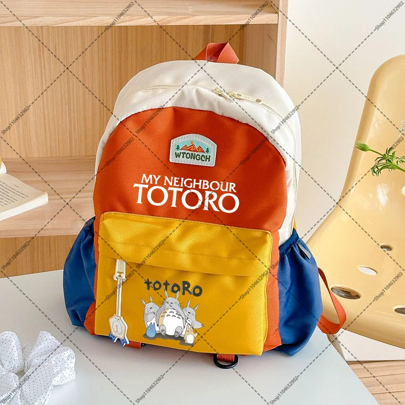 Mochilas bonitas de Totoro para estudiantes, mochila escolar de gran capacidad, mochila con estampado de dibujos animados de Anime, regalos para el regreso a la escuela, bolsas Kawaii