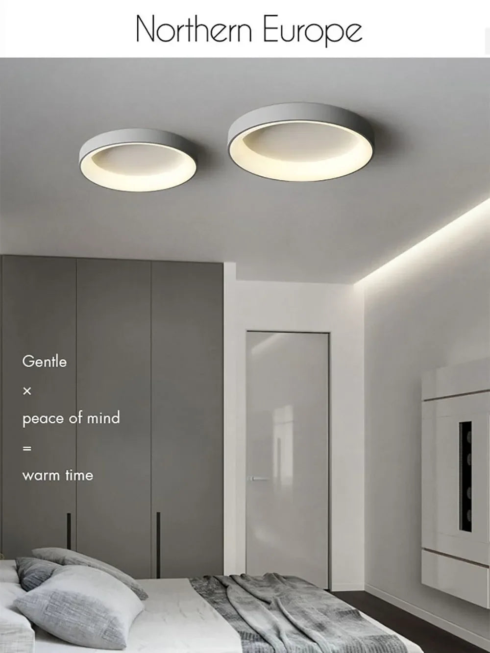 Lámpara de Techo LED de 30/40/50 cm, Lámpara de Iluminación para Dormitorio, Control Remoto, Lámpara Redonda para Sala de Estar, Comedor, Decoración del Hogar, Lámparas de Lujo